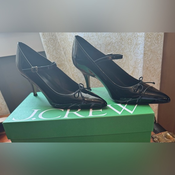 J. Crew Patent Leather Cap Toe Mary Jane Pumps - Made in Italy - Picture 9 of 10